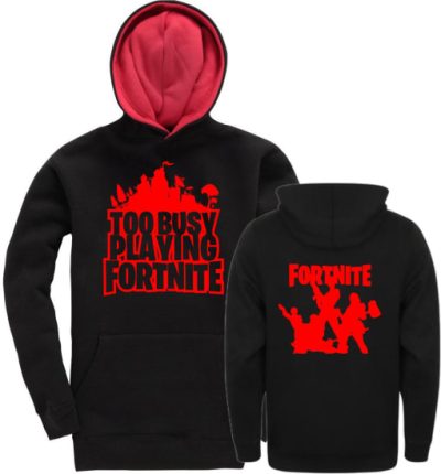 Fortnite too busy playing Contrast Hoodie